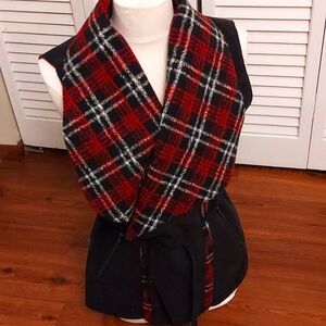 Plaid Red and Black Women's Jacket